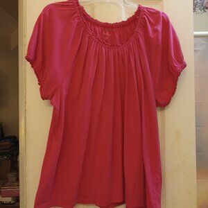 Kim Rogers Pink Pull Over Blouse in Size 2X